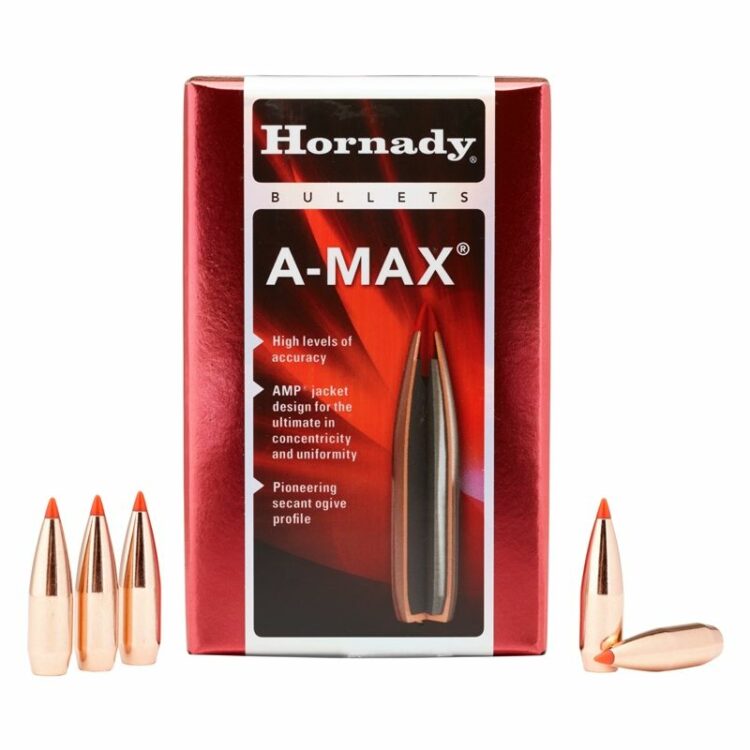 Hornady A-Max Bullets 30 CAL 168 gr Qty: 100 .308"