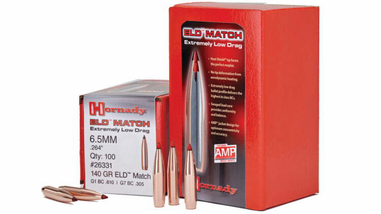 Hornady-26331 6.5mm .264 140 gr ELD® Match Qty:100