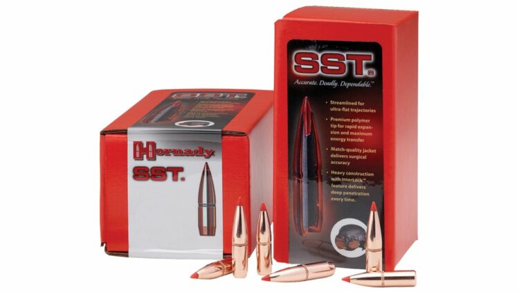 Hornady SST Bullets 30 Caliber (308 Diameter) 150 Grain InterLock Polymer Tip Spitzer Boat Tail Box of 100