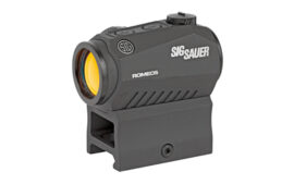 Sig Sauer ROMEO5 Red Dot 1X20MM Black Finish 2 MOA Dot High Mount Only Fits M1913 Rail for sale at Western Sport