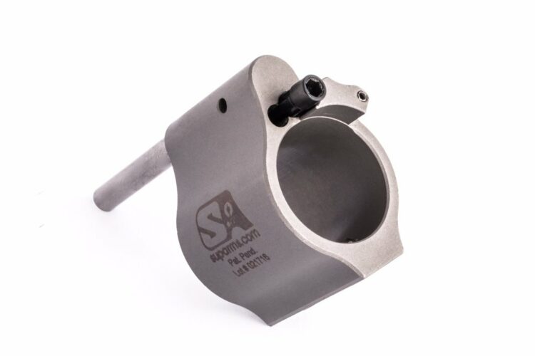 Superlative Arms .750" Adjustable Gas Block Bleed Off - Solid Stainless Steel Matte Finish