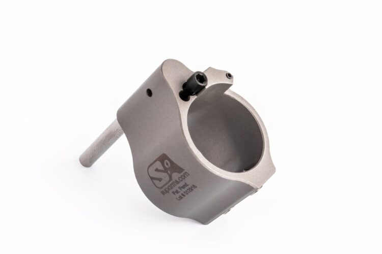 Superlative Arms .875" Adjustable Gas Block Bleed Off - Solid Stainless Steel Matte Finish