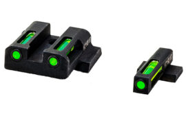 HIVIZ H3 NS S&W M&P SHIELD G/G WH
