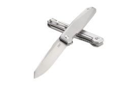CRKT FACET SILVER 3.37" PLAIN EDGE