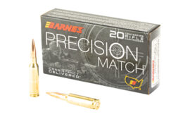 Barnes Precision Match, 6.5 Creedmoor, 140 Grain, 20 Round Box