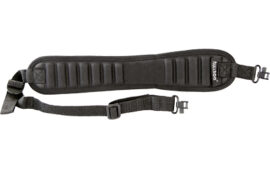 Bulldog Cases Ribbed Rifle Sling, Deluxe Locking Swivels, Black