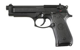 Beretta M9, 9MM, 4.9" Barrel, Black, Ambidextrous Safety, 10 Rounds