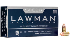 Speer Ammunition Speer Lawman, Training, 9mm, 124 Grain, 50 Round Box
