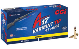 CCI Ammunition A17, 17HMR, 17 Grain, 200 Round Box