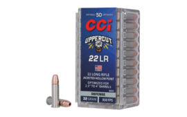 CCI Ammunition Uppercut, 22 Long Rifle, 32 Grain, Copper Plated Hollow Point, 50 Round Box
