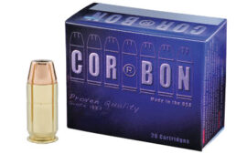 Corbon Ammo Self Defense, 45ACP, 165 Grain, Jacketed Hollow Point, 20 Round Box