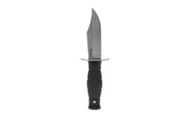 Cold Steel Mini Leatherneck, Fixed Blade Knife, 3.5" Clip Point Blade, 6.75" Overall Length, Silver
