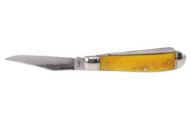 Cold Steel Mini Trapper, Folding Knife, 2.6" Clip Point Blade, 2.7" Spey Blade, 6.20" Overall Length, Silver