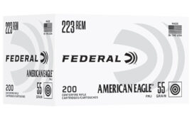 Federal American Eagle, 223 Remington, 55 Grain, 200 Round Box