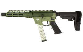 Freedom Ordnance FX9, 9MM, 8" Barrel, Faux Suppressor, Olive Drab Green, 32 Rounds