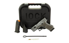 GLOCK Hoth 43X, 9MM, 3.41" Barrel, Custom Distressed Grey Cerakote Finish by Shark Coast Tactical, 15 Rounds