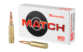 Hornady Match, 6mm Creedmoor, 108 Grain, 20 Round Box