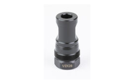 KAK Industry Plan B Big Hole Brake, 1/2X28 Thread Pitch, .223-9MM (.375" Bore), Black