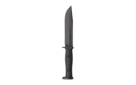 KA-BAR Knives Slabby, Fixed Blade Knife, 6.86" Blade Length, 12.11" Overall Length, Black Blade