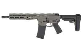 LWRC IC Direct Impingement Pistol, 5.56 NATO, 10.5" Barrel, Tungsten Gray, 30 Rounds