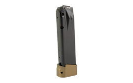CANIK Magazine, 9MM, 21 Rounds (18 Round Magazine with +3 Extension), Black With +3 Bronze Extension