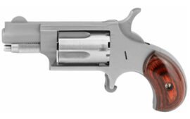 North American Arms Mini Revolver, 22LR, 1.125" Barrel, Stainless Steel, Silver, 5 Rounds