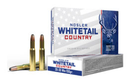 Nosler Whitetail Country, 30-30 Winchester, 150 Grain, Solid Base Round Nose Bullet, 20 Round Box