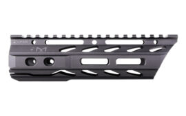 Phase 5 Weapon Systems Lo-Pro Slope Nose Free Float MLOK Rail, 7.5", Black Finish