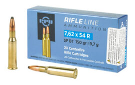 Prvi Partizan Rifle, 7.62X54R, 150 Grain, Soft Point, 20 Round Box
