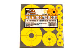 Pro-Shot Products Bullseye Target, Assorted 1"/2"/3" Bullseyes, Orange/Black