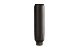 Q The Lefty, 5.56 NATO, 6.5" Length, 1.75" Diameter, Stainless Steel Construction, Black