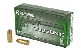 Remington Subsonic, 45 ACP, 230 Grain, 50 Round Box
