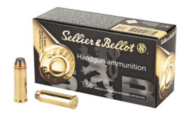 Sellier & Bellot Pistol, 44 Mag, 240 Grain, Semi Jacketed Hollow Point, 50 Round Box
