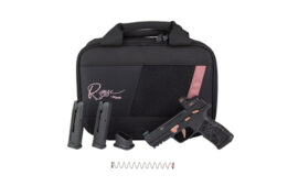 Sig Sauer P322 ROSE ROMEO RS, 22LR, 4" Threaded Barrel with 1/2x28 Adapter, Black with Rose Gold Accents