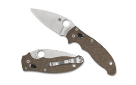 Spyderco Manix 2, Folding Knife, Silver, 3.37" Blade Length