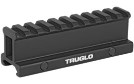 TRUGLO RISER MOUNT PICATINNY, Black, Raises Mounting Surface by 1"