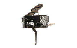 TriggerTech Competitive, Trigger, Black and White Engraved, Flat Black Trigger