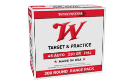 Winchester Ammunition USA Target, 45 ACP, 230 Grain, 200 Round Box
