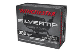 Winchester Ammunition Slivertip, 380 ACP, 85 Grain, Jacketed Hollow Point, 20 Round Box