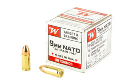 Winchester Ammunition USA WHITE BOX, 9mm, 124 Grain, 50 Rounds Box