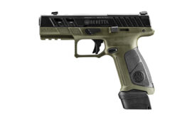 Beretta APX-A1, 9MM, 4.25" Ported Barrel, Olive Drab Green, Black Serrated Rear Sight, Prtd 21RD OD