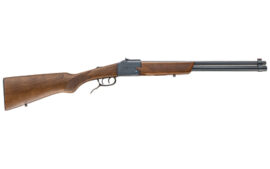 Chiappa Firearms Double Badger, Over/Under, 22LR, 20 Gauge, 19" Barrel, Black, 2 Rounds