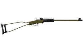 Chiappa Firearms Little Badger Single Shot, 22LR, 16.5" Threaded Barrel, Cerakote Finish, Olive Drab Green