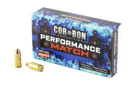 Corbon Ammo PM, Performance Match, 9MM, 147 Grain, Box of 50 Rounds