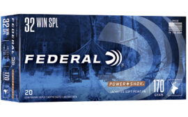 Federal PowerShok, 32 WIN Special, 170 Grain, Soft Point, 20 Round Box