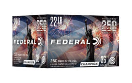 Federal Champion, 22LR, 36 Grain, Copper Plated Hollow Point, 250 Round Box