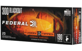Federal Fusion, 300 Blackout, 190 Grain, 20 Round Box