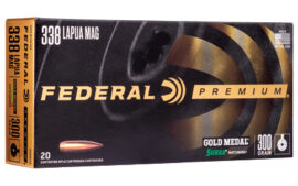 Federal Premium, Gold Medal Match King, 300 Grain, Boat Tail Hollow Point, 20 Round Box