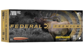 Federal Elite Hunter, 7MM PRC, 195 Grain, Boat Tail Hollow Point, 20 Round Box
