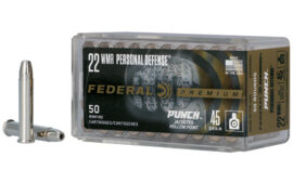Federal Punch, 22 WMR, 45 Grain, Jacketed Hollow Point, 50 Round Box